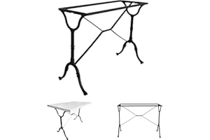 ZStyle Base de mesa de hierro fundido – Patas de mesa – Base doble – Patas para mesa – Interior/Exterior – Para bistrós, restaurantes, bares, Catering – Pie central – Mesa Liberty – Robusto –