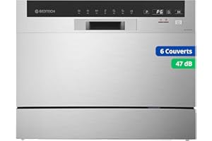 GEDTECH - Lave vaisselle Table Top GLV6T47SL - 6 couverts - 47 dB - Départ différé