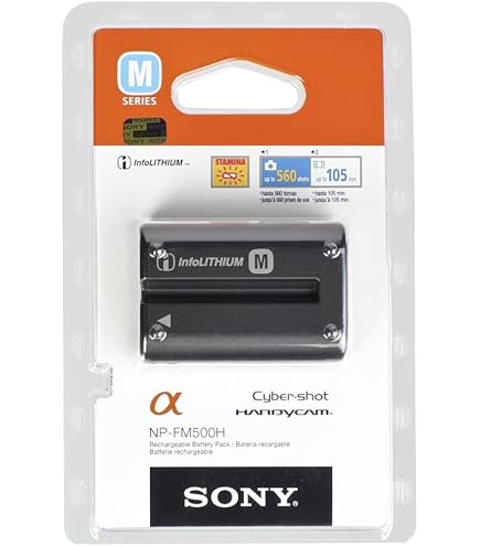 Blumax Batterij NP-FM500H (2000mAh) | voor Sony Camera Alpha DSLR/SLT Serie EVO II a57 a58 a68 a77/ ii a99 / ii Batterij | 7,4V 14,8Wh