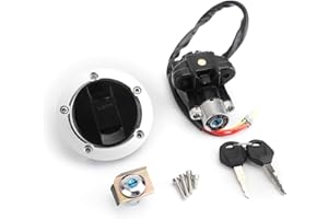 Topteng Motorcycle Ignition Switch Lock Fuel Gas Cap Seat Lock Key Set Assembly with Aluminum alloy for Su-zuki GSXR1000 GSXR1000Z SV650 SV650A SV650SF SV650S SFV650 SV1000S SV1000
