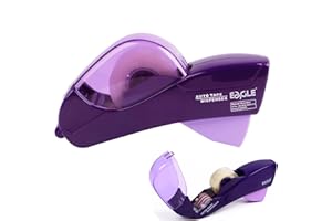 WOKICOR Distributeur de Ruban Automatique et Pistolet À Ruban Adhésif Avec 1 Rouleaux de Ruban Adhésif, Convient aux Largeurs de Ruban 12 mm et 19 mm, pour Emballage Cadeau, Scrapbooking, Ruban À Bande