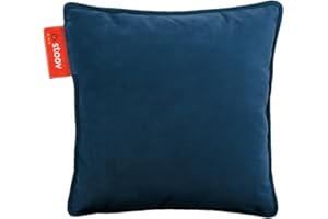 STOOV Ploov Samt Kabelloses Heizkissen, Infrarot Wärmekissen mit Abschaltautomatik, für Rücken/Schulter, 5 Stunden Wärme, 45x45cm, Blau