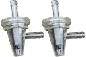 2 x motorcykel snöskoter bensinfilter moped bensinfilter motorcykel klar inline gas höger bränslefilter 1/4 tum 6–7 mm (60470