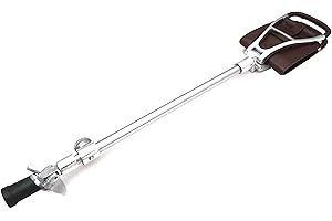 STARLINGUKPK Bastón de caza totalmente ajustable, palo de caza, asiento de caza, silla de caza, color marrón.