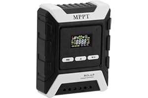 BreeRainz 40A MPPT Laderegler Solar 12V/24V/48V, Max 80V PV-Eingang Solar Laderegler mit LCD-Bildschirm Solarladeregler für Blei Säure/Ternär Lithium/Lifepo4 Batterie