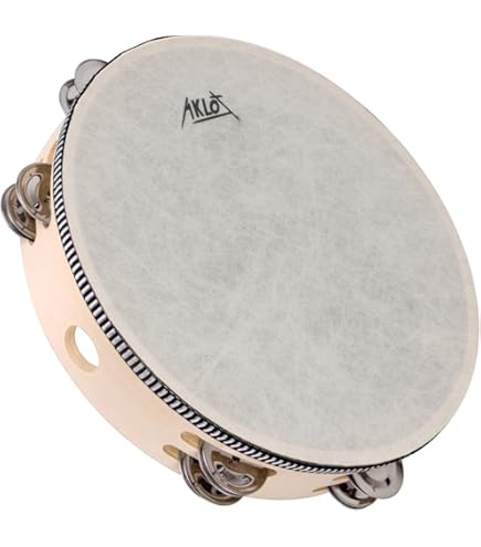 Tamburello Tradizionale GEWA - Legno D'Acero, 16 Coppie Di Jingles, Accordabile - Foto 5