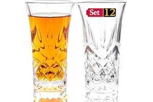 Srgeilzati Bicchieri Liquore | Bicchieri Shot, 6 cl | Bicchieri Amaro | Lavabili in Lavastoviglie (12)