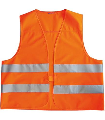 Gilet Di Sicurezza Arancione Per Bambini Korntex - Alta Visibilità, Norma EN 1150 - Foto 5
