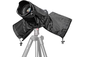 JZK Copertura parapioggia per fotocamera digitale reflex + lente totale fino a 32 cm lunghezza, cover antipioggia protettore pioggia per Canon, Nikon, Sony, Olympus, Panasonic, Pentax, Samsung, ecc