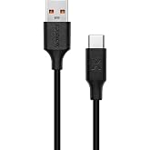 XONECT USB to Type-C ile Uyumlu iPhone ve Samsung ile Uyumlu Hızlı Şarj ve Data Kablosu 100 cm (Siyah)