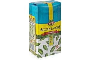 Yerba Mate-Tee Aguantadora Suave 0,5kg | Argentinien Mate Tee con Palo loose leaf 500g | Yerba Mate Tee die Blätter und Stöcke enthält | Traditional mate tea
