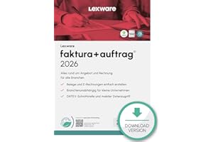Lexware faktura+auftrag Standard 2026 (365 Tage)| Einfache Auftrags- u. Rechnungs-Software | PC Aktivierungscode per Email