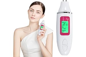 SONEW Analizzatore Della Pelle, Display LCD Digitale Portatile di Precisione di Umidità del Viso con Display Lcdper la Casa, Salone, Viaggio(White)