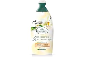 L'Angelica Officinalis żel pod prysznic z kwiatami pomarańczy i jagodami wanilii, odżywczy i owijający do mycia pod prysznic, bez parabenów i silikonów, 1 opakowanie 500 ml