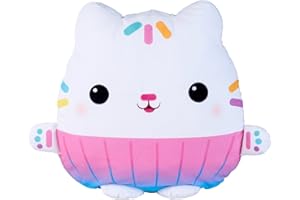 Simba Gabby's Dollhouse Kuchi 6305875289 - Cuscino di peluche, 50 cm, per bambini a partire dai primi mesi di vita, per la cameretta dei bambini