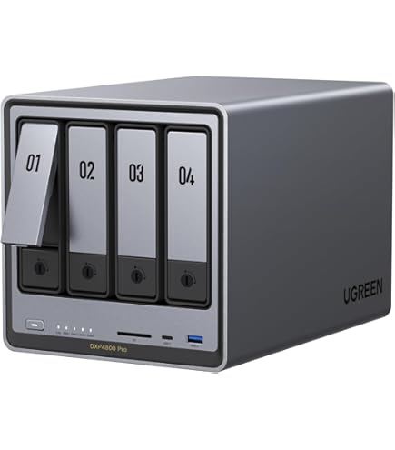 AOOSTAR R1 2 Bay N100 Desktop NAS Mini PC, 16 GB DDR4 RAM 512 GB