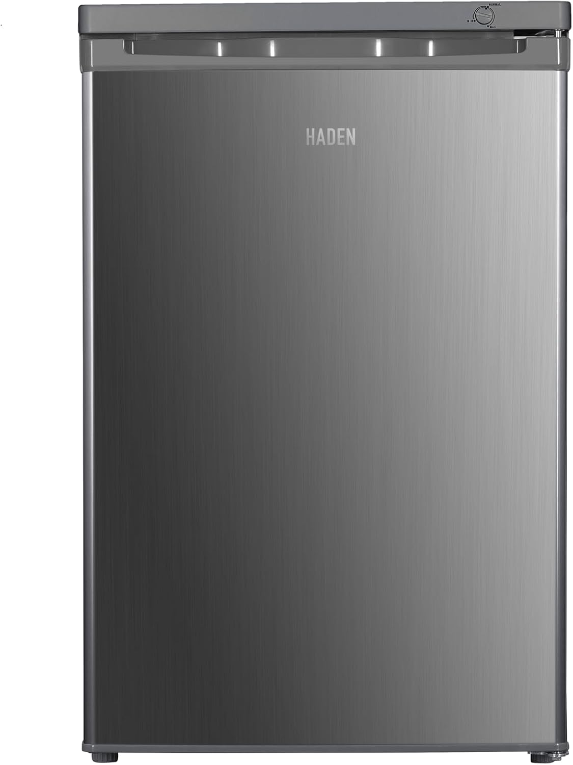 HADEN 85L Under Counter Freezer - 55cm, Manual Defrost, 4 Draws - Mechanical Temperature Control - Silver Freestanding Freezer