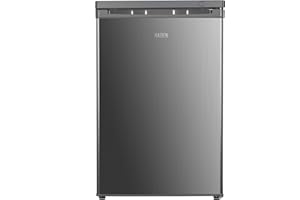 Haden 85L Under Counter Freezer - 55cm, Manual Defrost, 4 Draws - Mechanical Temperature Control - Silver Freestanding Freezer