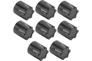 Dilwe Tuerca RC M4, 8 Piezas 12 mm x 11 mm Tapa Central de llanta de Rueda Escala 1/10 RC Crawler Car Truck Upgrade Repuesto(Negro)