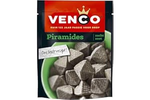 Venco Piramides 225g I Weich-Süße Lakritz aus den Niederlanden I Holländische Weiche Lakritz I Zoete Drop aus Holland