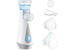 ‎JOSSIS Inhalationsgerät, JOSSIS Ultra Leise Inhaliergeräte für Erwachsene, Kinder, Partikelgröße 1-5µm, Einstellbarer Sprühnebel, Aufladbarer Inhalator