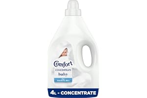 Comfort Concentrate Fabric Softener, Baby, 4L | Fabric Conditioner, Dermatologically Tested, Superior Softness For Sensitive Skin