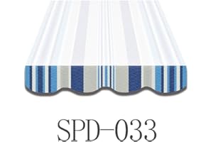 Home & Trends Awning Valance Awning Cover Replacement Fabric Polyester Dimensions 3 x 0.23 m 24 Awning Fabrics Ready Sewn with Bordeux (SPD033)
