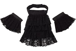 BLESSUME Jabot Kragen Viktorianisch Halskrause Spitze Jabot Kostüm