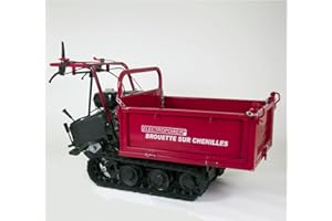 ELECTROPOWER Mini Dumper - Brouette motorisée à chenilles 320 kg - 8 Vitesses - Essence