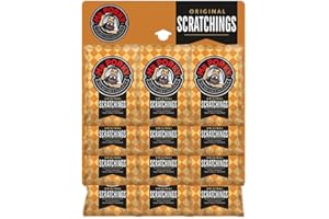 Mr Porky Original Scratchings Gold Pubcard 12 x 25g – Traditional Pork Scratchings, High Protein, Low Carb, British Pub Snack Display