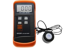 AMTAST UVC Light Meter, 1uW/cm²～39.99mW/cm², UV Radiation Intensity Measuring