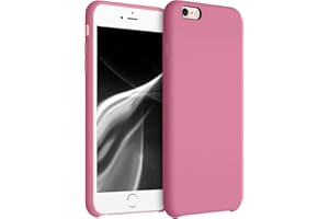 kwmobile Carcasa Compatible con Apple iPhone 6 Plus / 6S Plus Funda - Case TPU y Silicona antigolpes - Apto Carga inalámbrica - Caramelo Dulce