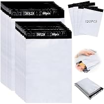 120 Enveloppes Plastique Expédition L/M/S - Sacs Adhésifs Pour Vinted Et Colis