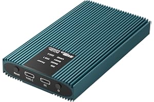 ISHEEP RAID Adattatore M.2 NVME SSD Dual-Bay con Raid0/ Raid1/LARGE/PM, USB3.2 Gen2 Type-C M2 NVME B-Key Hard Drive Case per SSD di Dimensioni 2230/2242/2260/2280.K2022R