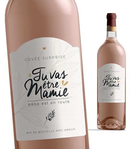 12 Étiquettes Annonce Grossesse Pour Bouteille - Autocollants Originaux Pour Vin Et Champagne - Fait En France - Cadeau Naissance