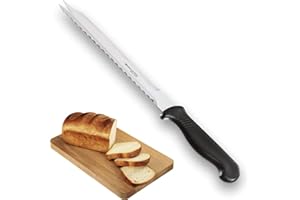 Couteau à pain ou rôti 19 cm avec double lame de 19 cm avec pinces de serviceCouteau multi usage, précision ultra fine de l'acier aiguisé comme un rasoir.Poignée en fibre pour une excellente prise en main.Par Taylors Eye Witness.