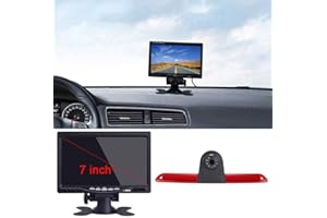 KALAKASS HD Transporter Rückfahrsystem Bremsleuchte Rückfahrkamera Dachkamera Einparkkamera Einparkhilfen Mit winkelverstellbar Kompatibel mit Mercedes Benz Sprinter W906 W907 W910 316/V W Crafter Caravelle