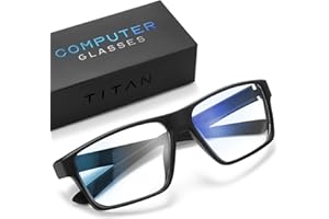 livho Titan Gaming-Brille, Anti-Blaulicht-Brille für Herren, UV400-Schutz, Blaulichtfilter-Brille gegen Augenbelastung durch Computer