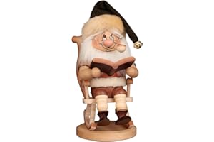 Christian Ulbricht Räuchermännchen Wichtel im Schaukelstuhl - 31,5 cm