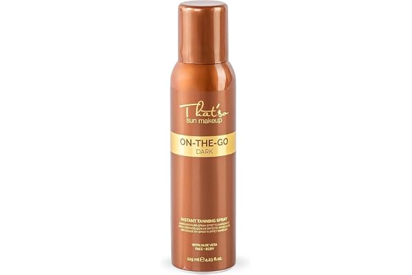 Spray Autobronzant Visage et Corps Dark 125ml Bronzage Instantané Naturel Effet Soleil Bronze DHA Longue Durée avec DHA Aloe Vera et Peptide Anti-Âge Teint Hâlé Uniforme Auto Bronzant Femme
