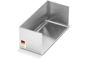 blizz-z Terraline U Drainage Channel, Steel, Height 40 mm, End Cover, Drainage Channel Thickness: 1.5 mm, DIN EN 1253-1 up to 300 kg, Made in Germany