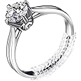 Anpro Ring Size Adjuster Set of 15 with 3 Sizes Transparent Ring Sizer Adjustable Fit for Loose Rings (2mm/3mm) Set of 15
