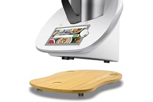 CBJEHIFEY Deska ślizgowa do Thermomix TM6 TM5, bambusowa deska ślizgowa do Thermomix Vorwerk robota kuchennego TM6, akcesoria, deska do Thermomix TM6, TM5, podkładka pod deskę