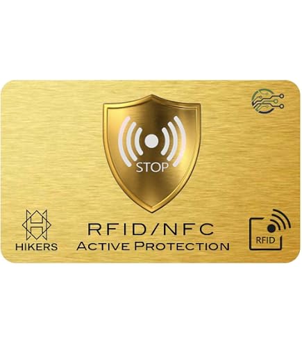 Custodia Protettiva RFID Per EPerso E Carte Di Credito | Formato 69.5x97mm | Protezione Contactless | Colore Nero