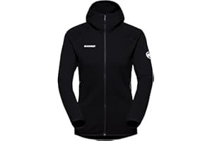 Mammut Aconcagua ML Hooded Jacket Women – Damska Bluza Polarowa z Kapturem | Outdoorowa Midlayer | Czarna, Rozmiar S