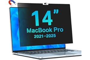 ‎STARY STARY Magnetischer Blickschutzfilter für MacBook Pro 14,2 Zoll M4, M3, M2, M1 (2021-2025) - Blendschutz Displayschutzfolie, Anti-Spy Blaulicht Sichtschutzfolie, Anti-Fingerabdruck, Sichtschutz Filter