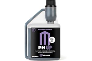 UP NUTRIENTS Subidor PH UP 500 ML para Plantas | Aumentador pH Suelo Cultivos y Flores | Corrector Regulador 100% Orgánico Apto Agricultura Ecológica | Botella con Dosificador