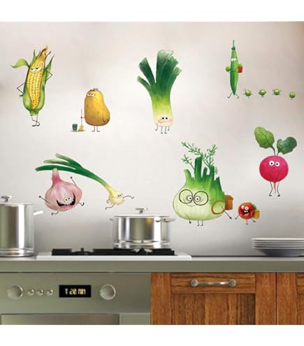 Decorazione Da Parete Con Fragole E Fiori Bianchi - Adesivi Per Feste, Cucina E Camera Da Letto - Foto 6