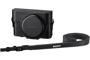 Sony LCJ-RXK etui ochronne do aparatów z serii RX100 (imitacja skóry, ochrona przed kurzem i zadrapaniami, pokrowiec na aparat pasujący do RX100, RX100M2, RX100M3, RX100M4, RX100M5, RX100M6, RX100M7),