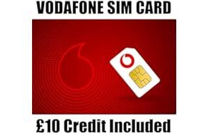 Vodafone SIm card £10 preloaded Pay as You Go